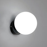 Applique Murale Intérieur Verre Moderne Sphérique Lampe murale E27 Base Pour chambre à coucher, salon, couloir, entrée Noir (Ampoule non incluse)